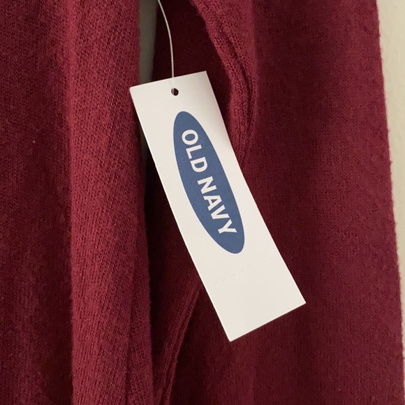 NWT Old Navy XS long-Sleeve Sweater Dress, Fit ‘n Flare, Burgundy SUPER SOFT!! - Picture 6 of 14
